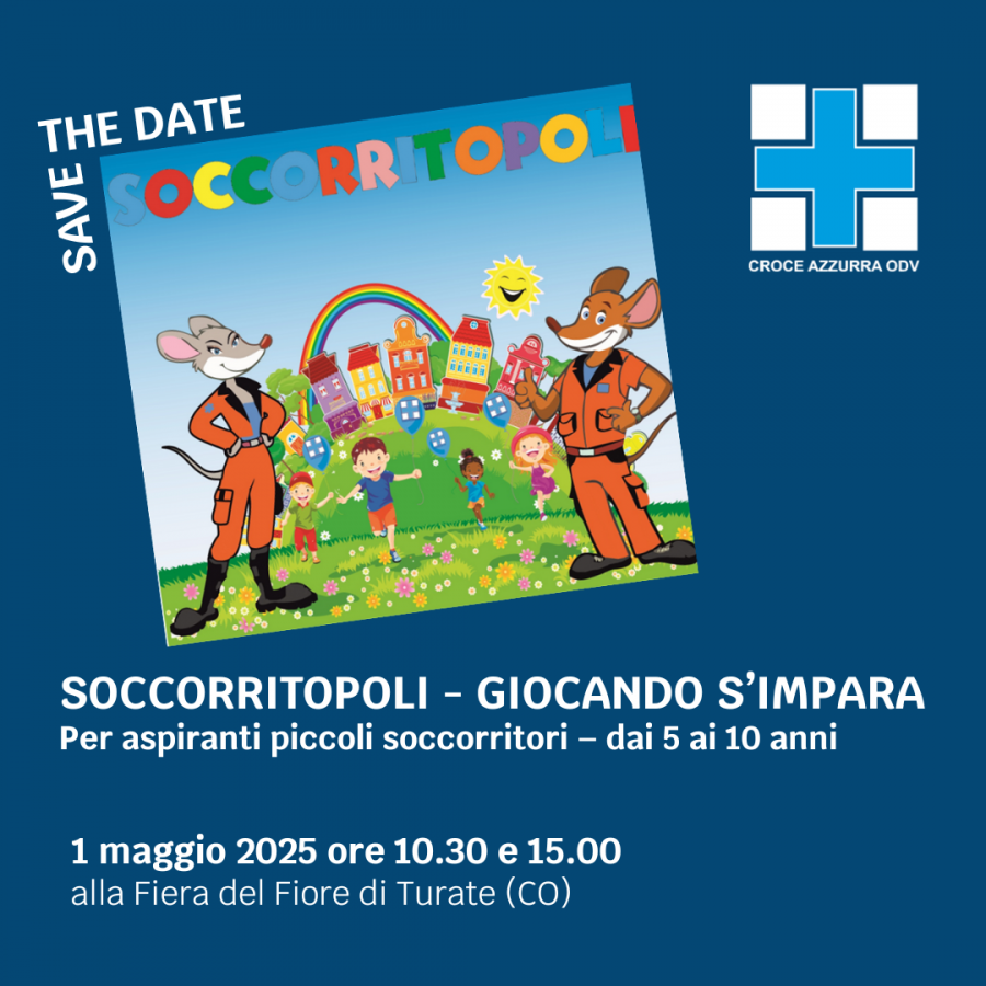 Soccorritopoli e Simulazione di soccorso alla Fiera del Fiore di Turate - 1.5.25
